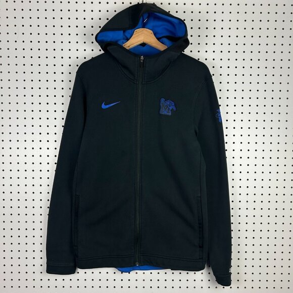 Nike Memphis Tiger Basketball Jacket Medium Penny 1 Cent Logo Black Warm Up Tech - Picture 1 of 7